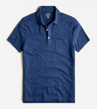 J.Crew Garment-dyed slub cotton pocket polo shirt