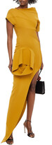 Thumbnail for your product : Rick Owens Sandra Cutout Draped Ponte Maxi Dress