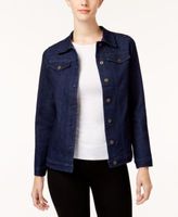 Thumbnail for your product : Alfred Dunner Petite Embroidered Denim Jacket