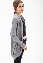 Thumbnail for your product : Forever 21 Heathered Drapey Knit Sweater