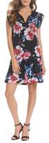 Thumbnail for your product : Charles Henry Tie Neck Ruffle Hem Dress