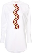 Thumbnail for your product : Ports 1961 Wave Patch Collarless Shirt