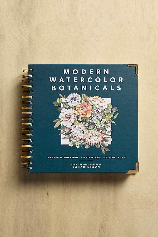 Modern Watercolor Botanicals Book at Terrain