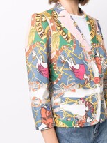 Thumbnail for your product : Moschino Pre-Owned 2000s Horsebit Print Blazer