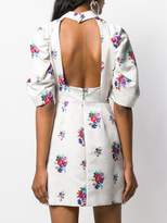 Thumbnail for your product : MSGM floral print puff sleeve dress