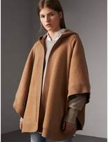 Thumbnail for your product : Burberry Wool Cashmere Blend Hooded Poncho