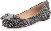 Thumbnail for your product : Tory Burch Chase Tweed Bow Ballerina Flat, Black