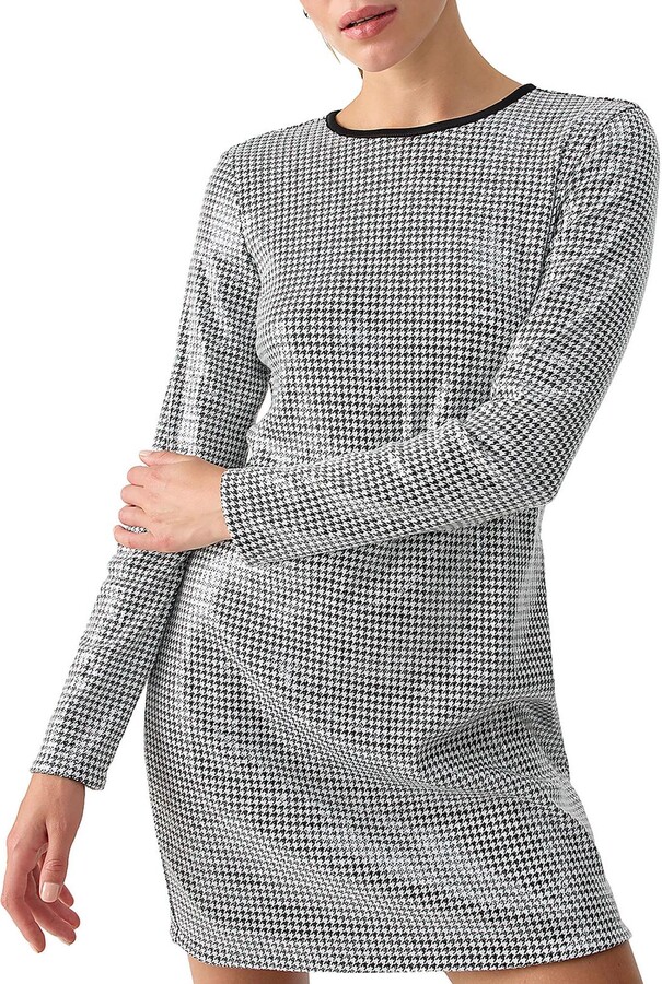 Womens Sequined Mini Shift Dress