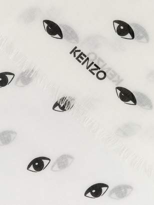 Kenzo eye print scarf