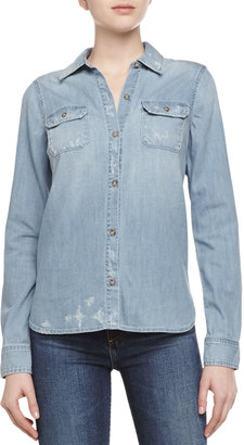 AG Jeans Dakota Woven Chambray Shirt