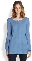 Thumbnail for your product : Saks Fifth Avenue Eyelet-Knit Silk/Cashmere Cardigan