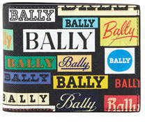 Bally men's Bevye Logo-Print Faux-Leather Bi-Fold Wallet