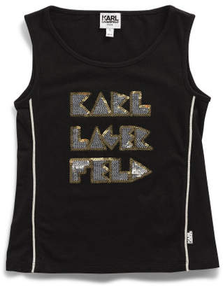 Karl Lagerfeld Paris Girls Tank Top (2-6Y)