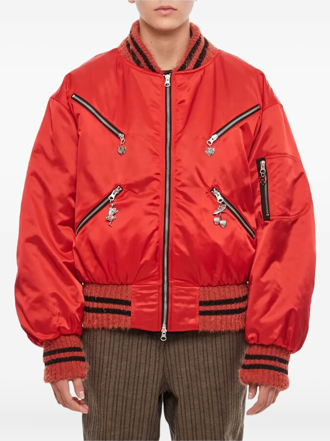 Chopova Lowena Palladian zipped bomber jacket