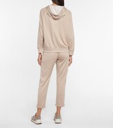 Thumbnail for your product : Brunello Cucinelli Embellished cotton and silk hoodie