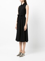 Thumbnail for your product : Paule Ka Belted-Waist Midi Shirtdress