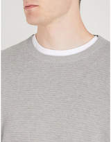 Thumbnail for your product : BOSS Crewneck ribbed cotton jumper