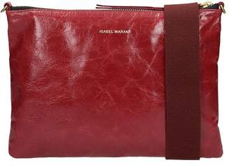 Isabel Marant Burgundy Leather Clutch Bag