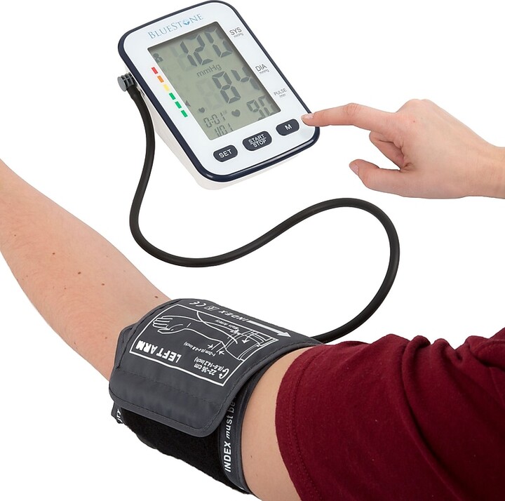 Bluestone Arm Blood Pressure Monitor, Gray/White (80-5101)