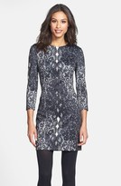 Thumbnail for your product : Cynthia Steffe 'Kendall' Lace Print Scuba Knit Dress