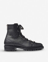 Thumbnail for your product : Jimmy Choo Bren grained-leather biker boots