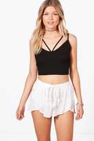 Thumbnail for your product : boohoo Petite Relax Woven Runner Short