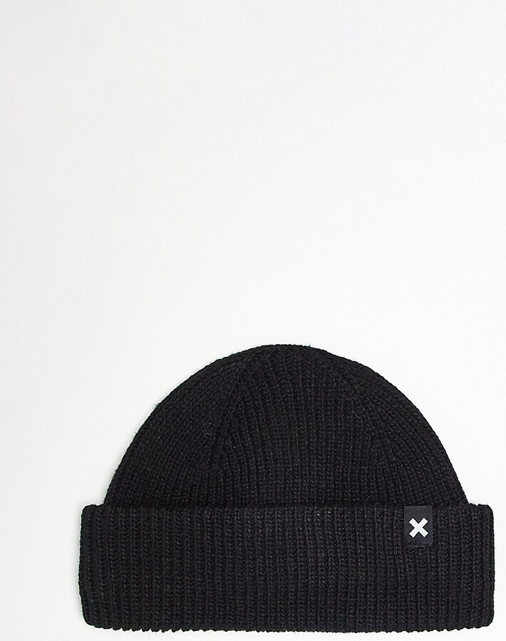 Collusion Unisex fisherman beanie in black ShopStyle Hats