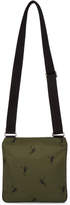 Thumbnail for your product : Alexander McQueen Green and Black Dancing Skeleton Crossbody Messenger Bag