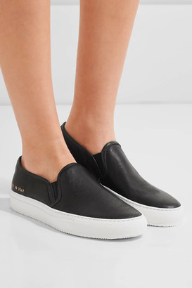 Common Projects Tournament Leather Slip-on Sneakers
