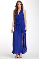 Thumbnail for your product : Madison Marcus Drawstring Surplice Maxi Dress