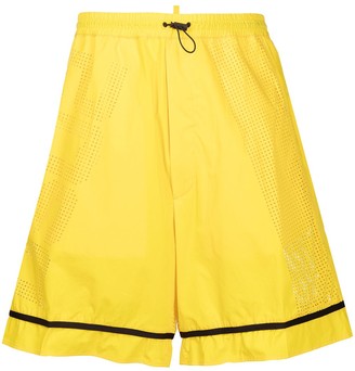 DSQUARED2 Perforated Logo Track Shorts