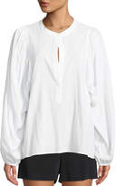 Thumbnail for your product : A.L.C. Sawyer Blouson-Sleeve Poplin Top