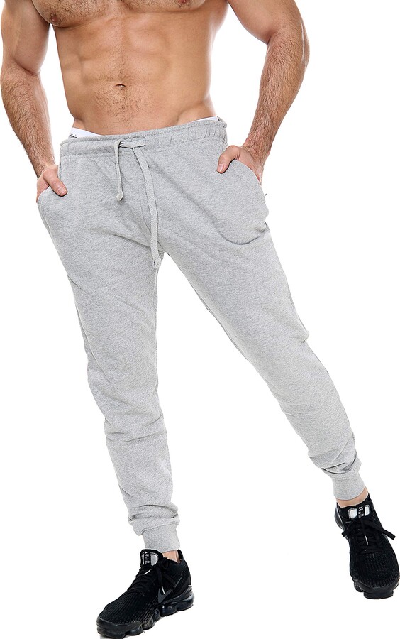 NY Deluxe Edition Men's Slim Fits Jogging Bottom Skinny Joggers Sweat ...