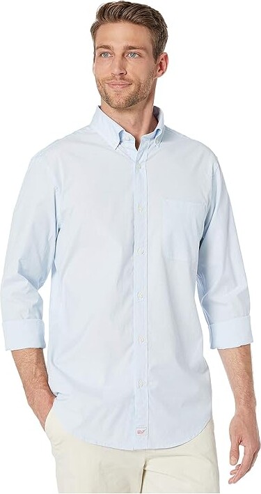 Vineyard Vines End on End Classic Murray Shirt Men's Clothing Jake Blue : XS, Cotton
