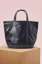 Leather and eylets medium+ tote 