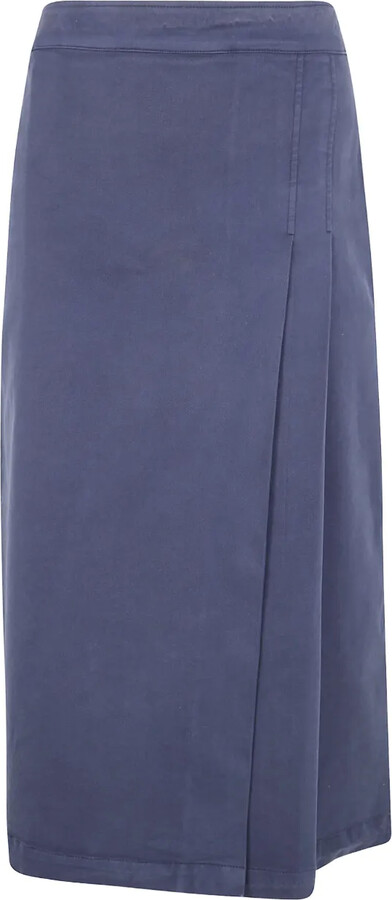 Aspesi Pleated Wrap Skirt