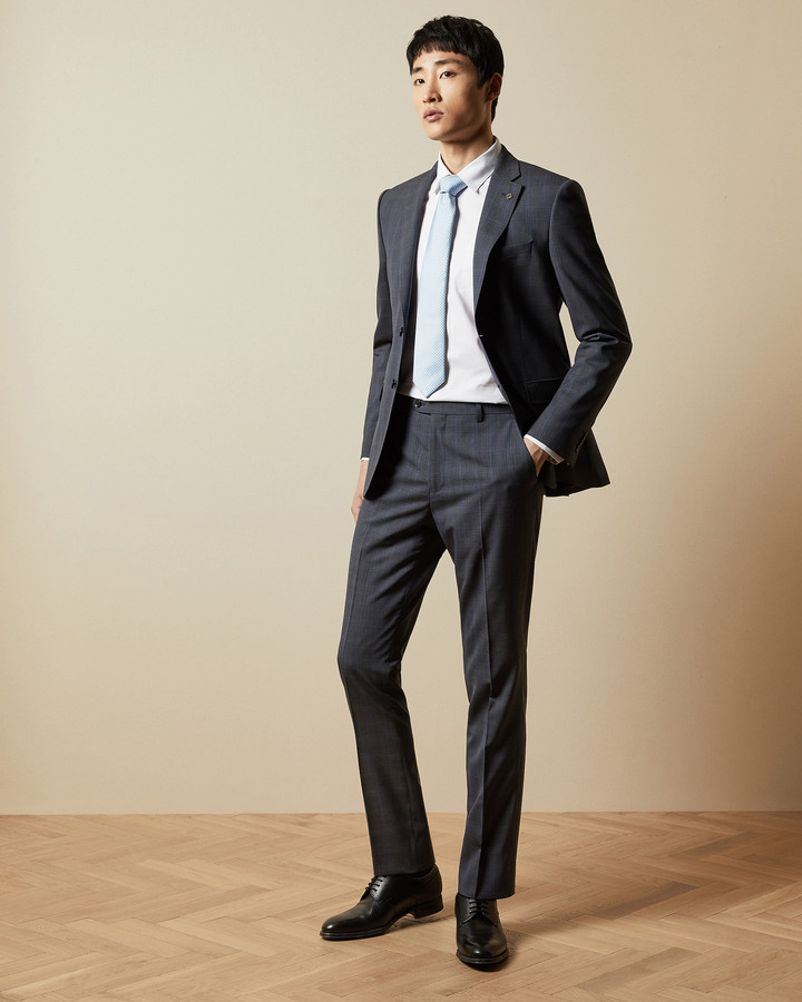 skinny wool trousers