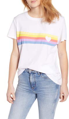 Sub Urban Riot Heart Stripe Slouched Tee