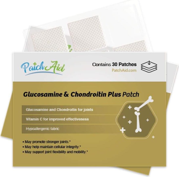 Glucosamine and Chondroitin Topical Plus Vitamin Patch by PatchAid (30-Day Supply)