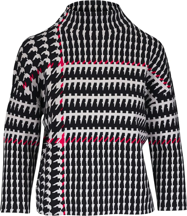 Akris Punto Houndstooth Pattern Top