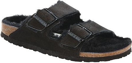 Birkenstock Arizona Shearling Comfort Sandal - Black - 10/10.5