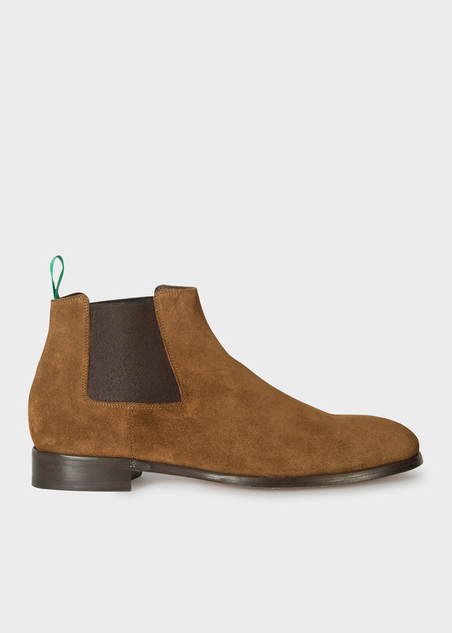 paul smith blue suede chelsea boots
