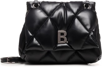 Balenciaga B. Logo Quilted Medium Shoulder Bag - ShopStyle