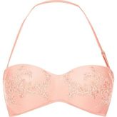 Thumbnail for your product : River Island Womens Light pink lace balconette bikini top