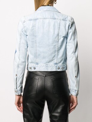 DSQUARED2 Patch Cropped Denim Jacket