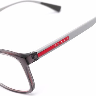Prada Eyewear Logo-Print Arm Glasses