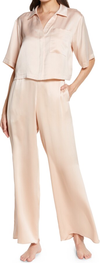 Lunya Washable High Waist Silk Pajamas