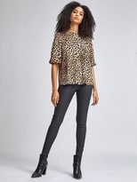 Thumbnail for your product : Dorothy Perkins Animal Puff Sleeve Top -Multi