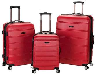 Rockland Melbourne 3-Piece ABS Luggage Set