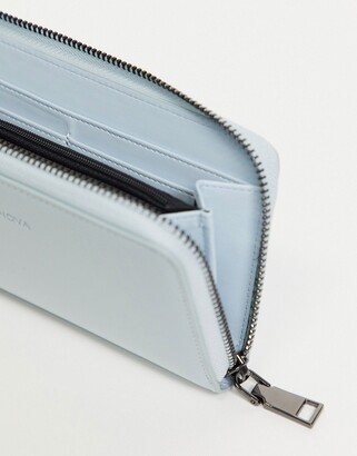 Claudia Canova large zip-around wallet in pale blue